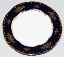 Zsolnay Pompadour mintás süteményes készlet. Jelzett, teljes, hibátlan, d: 19,5-29,5 cm