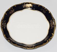 Zsolnay Pompadour mintás süteményes készlet. Jelzett, teljes, hibátlan, d: 19,5-29,5 cm