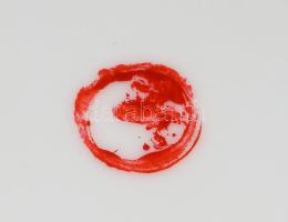 Zsolnay Pompadour mintás süteményes készlet. Jelzett, teljes, hibátlan, d: 19,5-29,5 cm