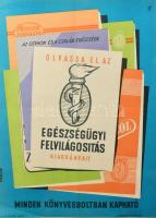 cca 1960 Maklári Ernő: Olvassa el az egészségügyi felvilágosítást. Plakát, papír, jelzett a plakáton, Terv Nyomda, hajtásnyomokkal, 46,5x34 cm