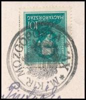 1938 Képeslap "M. KIR. MOZGÓPOSTA XV."