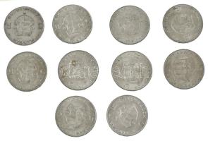 1947. 5Ft Ag "Kossuth" (10x) T:AU,XF patina
Adamo F8.1