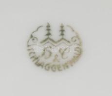 cca 1930/40 Csehszlovák asztalközép kínáló, jelzett, hibátlan, d: 31 cm