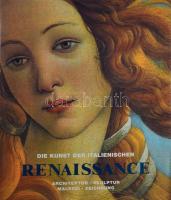 Die Kunst der italienischen Renaissance. Architektur, Skulptur, Malerei, Zeichnung. Herausgegeben von Rolf Toman. Köln, 1994, Könemann. Rendkívül gazdag képanyaggal illusztrálva. Német nyelven. Kiadói egészvászon-kötés, kiadói papír védőborítóban.