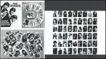 cca 1969 A Beatles együttes tagjai kártyalapokon, 3 db modern nagyítás, jelzés nélkül, 15x21 cm és 10x15 cm