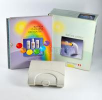 Bioptron lámpa Svájci gyártmány, eredeti dobozában, tartozékokkal, valamint hozzá Bioptron fényterápia könyvsorozat egy kötetével