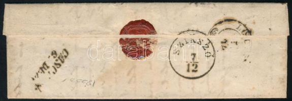 1855 2 x 3kr levélen / on cover "LIPTÓ ST. MIKLÓS"