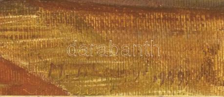 Olvashatatlan jelzéssel: Bibliai jelenet. Olaj, vászon. Dekoratív, sérült fakeretben. 70x100 cm