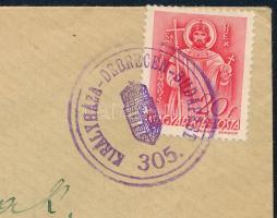1940 Levél "KIRÁLYHÁZA-DEBRECEN-BUDAPEST / 305" bélyegzéssel