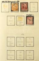 Magyar gyűjtemény maradvány 1850-1958 benne krajcár, Turul, Arató, 1950-es évek, néhány blokk és kis...