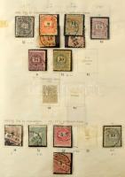 Magyar gyűjtemény maradvány 1850-1958 benne krajcár, Turul, Arató, 1950-es évek, néhány blokk és kis...