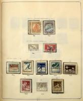 Magyar gyűjtemény maradvány 1850-1958 benne krajcár, Turul, Arató, 1950-es évek, néhány blokk és kis...