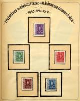 Magyar gyűjtemény maradvány 1850-1958 benne krajcár, Turul, Arató, 1950-es évek, néhány blokk és kis...