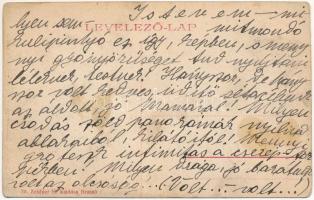 Brassó, Kronstadt, Brasov; Hohe Warte / Magas pihenő vendéglő és szálloda kertje. Zeidner H. kiadása...