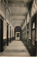 Pöstyén, Piestany; Ferenc József fürdő folyosója. A fürdőigazgatóság kiadása / Corridor im Franz Josefs-Bade / spa, interior (EK)