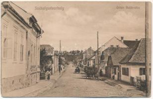 1916 Székelyudvarhely, Odorheiu Secuiesc; Orbán Balázs utca. Sterba Ödön kiadása, Ferentzy és Kováts felvétele / street view (r)