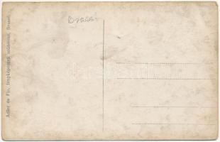 Brassó, Kronstadt, Brasov; Piactér osztrák-magyar katonákkal, Száva és Donszky, J. L. &amp; A. H...