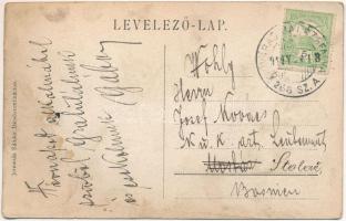 1911 Dicsőszentmárton, Tarnaveni, Diciosanmartin; Rákóczi utca. Jeremiás Sándor kiadása / street vie...