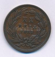 Portugál 1883. 20R Bronz "I. Lajos" T:VF Portugal 1883. 20 Réis Bronze "Luíz I." C:VF Krause KM#?527
