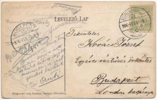 1906 Székelyudvarhely, Odorheiu Secuiesc; Küküllő részlet. Dragomán kiadása / Tarnava river (r)