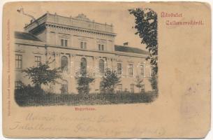 1901 Csíkszereda, Miercurea Ciuc; Megyeháza. Szvoboda József kiadása / county hall (kis szakadások / small tears)