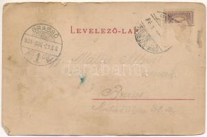 1901 Csíkszereda, Miercurea Ciuc; Megyeháza. Szvoboda József kiadása / county hall (kis szakadások /...