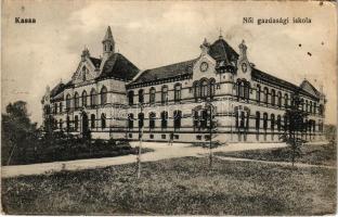 Kassa, Kosice; Női gazdasági iskola. Varga Bertalan kiadása / women's economic school (fl)