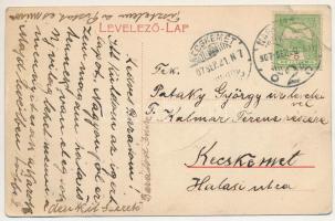 1907 Nagyvárad, Oradea; Pénzügyigazgatóság, villamos / financial palace (EB)