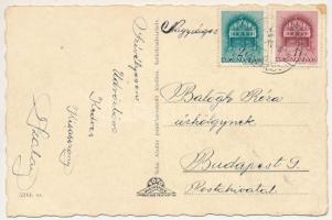 1941 Székelyudvarhely, Odorheiu Secuiesc; Borvizes bivaly szekér. Soha Aladár kiadása / Oxen cart tr...