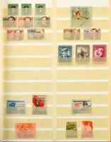 1950-1970 Magyar gyűjtemény, benne blokkok és sorok, 2 albumban és 1 berakóban