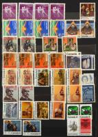 Kanada 1950-1995 Tétel sorokkal és másodpéldányokkal, 8 lapos A/4-es berakóban