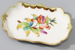 Herendi VBO mintás tálka, jelzett, hibátlan, 11x8 cm