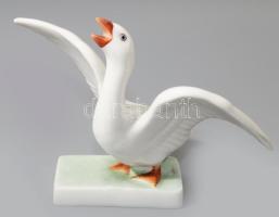 Herendi liba. Kézzel festett, jelzett, hibátlan 17x11 cm