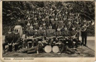 1931 Kalocsa, Stefaneum fúvószenekar, csoportkép + "PIRTÓ POSTAI ÜGYN." (EB)