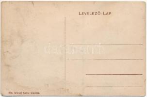 Csimpa, Cimpa (Petrilla, Petrila); Piaci részlet, üzletek, fűrésztelep. Wiesel Samu kiadása / market...