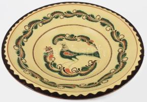 Sz. Nagy István Karcag hatalmas falitál, jelzett, minimális kopással, d: 50 cm /// KIZÁRÓLAG SZEMÉLY...