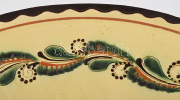 Sz. Nagy István Karcag hatalmas falitál, jelzett, minimális kopással, d: 50 cm /// KIZÁRÓLAG SZEMÉLY...