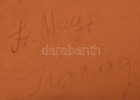 Sz. Nagy István Karcag hatalmas falitál, jelzett, minimális kopással, d: 50 cm /// KIZÁRÓLAG SZEMÉLY...