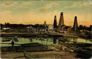Baicoi, oil plant, oil drilling towers. Ad. Maier &amp; D. Stern No. 1683. (EK)