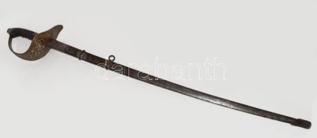 1904M lovassági tiszti szablya, Kaszagyár, jelzett, hüvellyel.