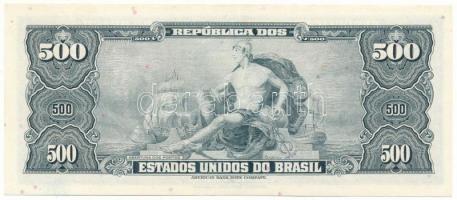 Brazília DN(1967) 500C fekete "1 Cruzeiros Novos" felülbélyegzéssel T:AU
Brazil ND(1967) ...