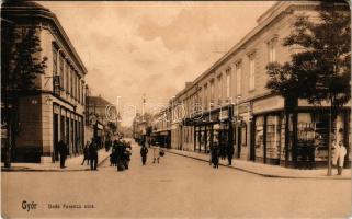 1927 Győr, Deák Ferenc utca, Versenybazár, Dorváth József cipész, Feldmár Jakab, Inge Alfréd üzlete. Nitsman József kiadása (EK)