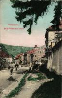 Selmecbánya, Banská Stiavnica; Deák Ferenc utcai részlet. Joerges A. kiadása 161. / street view (EB)