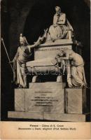 Firenze, Florence; Chiesa di S. Croce, Monumento a Dante Alighieri (Prof. Stefano Ricci) / church, monument, interior