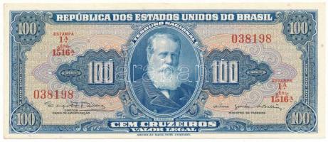 Brazília DN(1964) 100C "1516A. 038198" T:AU Brazil ND(1964) 100 Cruzeiros "1516A. 038198" C:AU Krause P#170c