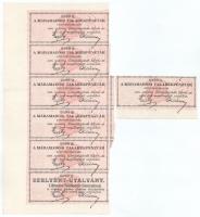 1896. Máramarossziget "Máramarosi Takarékpénztár Részvénytársaság" részvénye 200K-ról, sze...