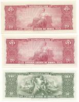 Brazília DN(1962) 10C + DN(1961) 20C + DN(1963) 20C T:AU
Brazil ND(1962) 10 Cruzeiros + ND(1961) 20...