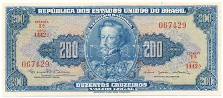 Brazília DN(1964) 200C "1442A. 067429" T:AU Brazil ND(1964) 200 Cruzeiros "1442A. 067429" C:AU Krause P#171c