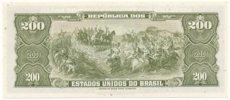 Brazília DN(1964) 200C "1442A. 067429" T:AU
Brazil ND(1964) 200 Cruzeiros "1442A. 06...