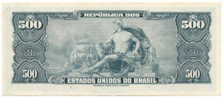 Brazília DN(1962) 500C "1233A. 018436" T:XF,VF
Brazil ND(1962) 500 Cruzeiros "1233A....